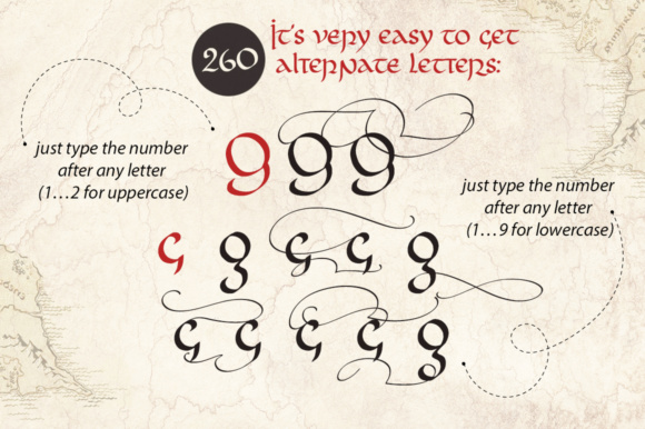 Rivendell Font preview 3