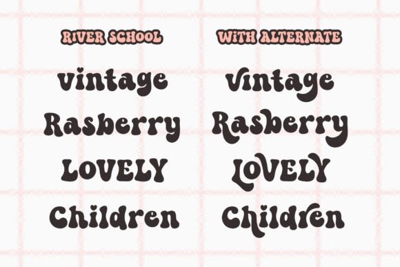 River School Font preview 2