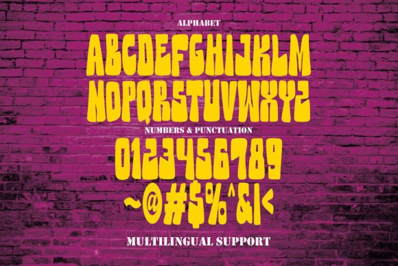 Road Monsta Font preview 2