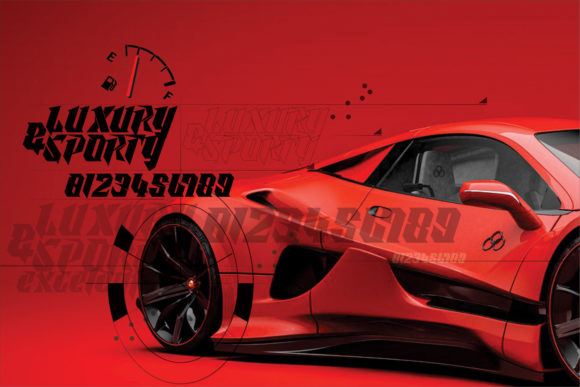 Road Racer Font preview 3