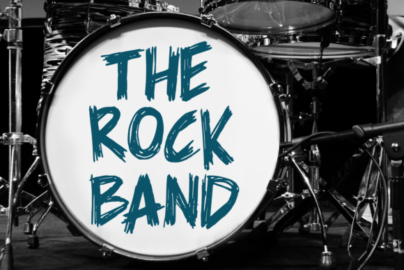 Rock Scrawl Font preview 3