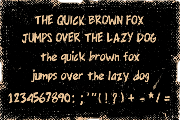 Rock Scrawl Font preview 4