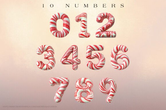Candy Cane Christmas Font preview 3