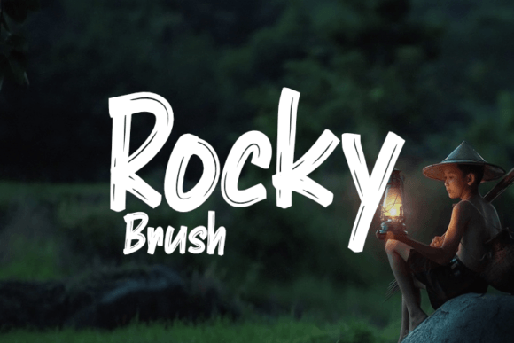 Rocky Brush Font