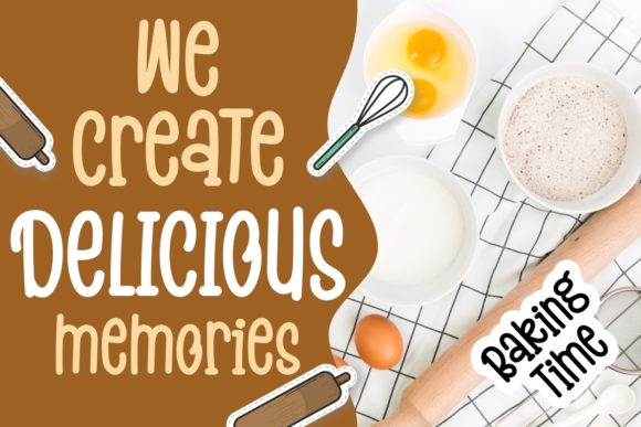 Baking Pastry Font preview 3