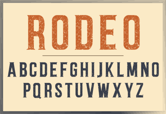 Rodeo Font preview 2
