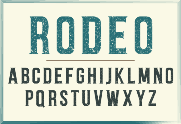 Rodeo Font preview 3