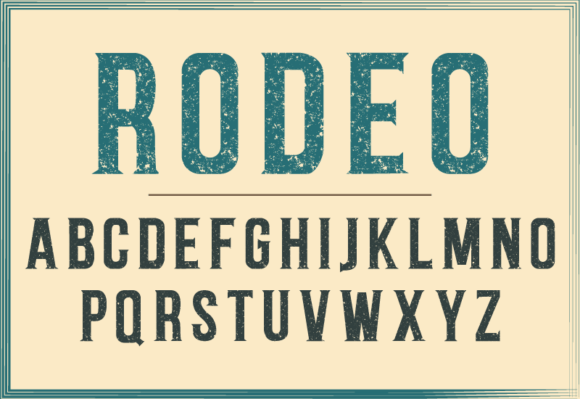 Rodeo Font preview 4