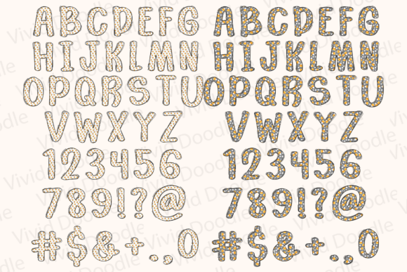 Candy Corn Halloween Doodle Font preview 4
