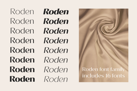 Roden Font preview 3