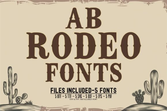 Rodeo Bundle Font preview 2