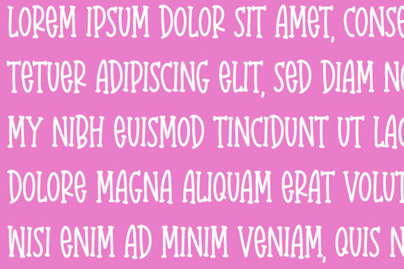 Candy Dreams Font preview 4