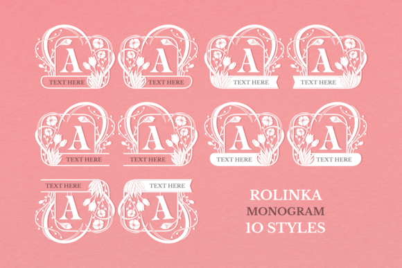 Rolinka Monogram Font preview 2