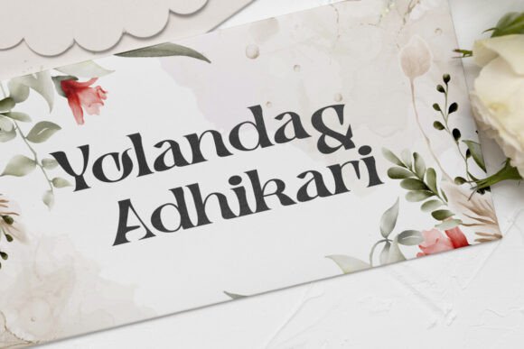 Romantic Again Font preview 2