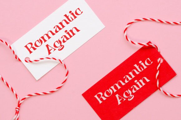 Romantic Again Font preview 4
