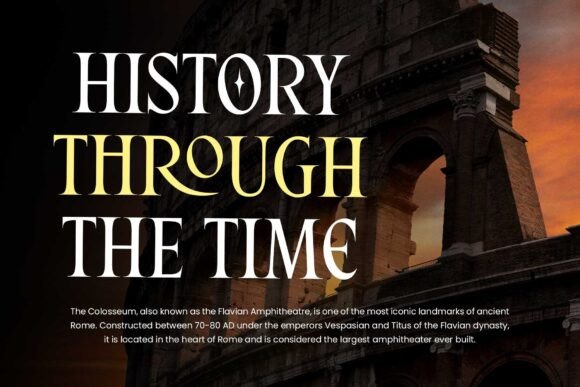 Romantic History Font preview 4