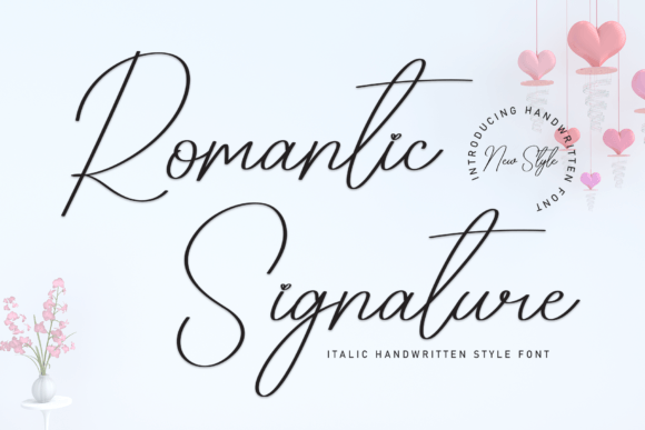 Romantic Signature Font