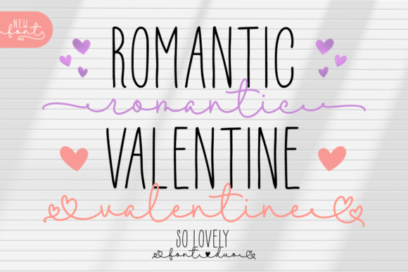 Romantic Valentine Duo Font