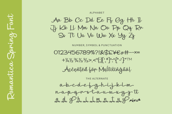 Romantica Spring Font preview 4