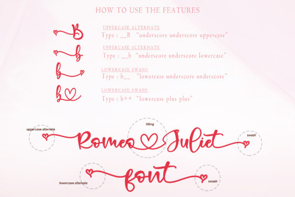 Romeo Juliet Font preview 3