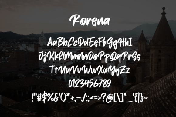Rorena Font preview 2