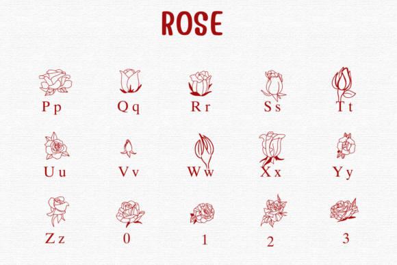 Rose Font preview 3