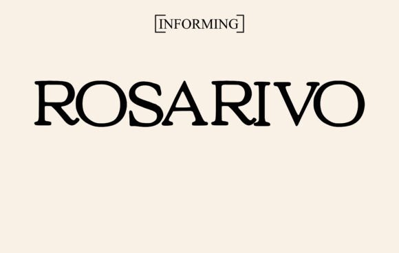 Rosarivo Font preview 2