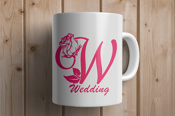 Rose Blossom Monogram Font preview 2