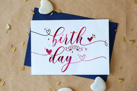 Roselya Script Font Font preview 2