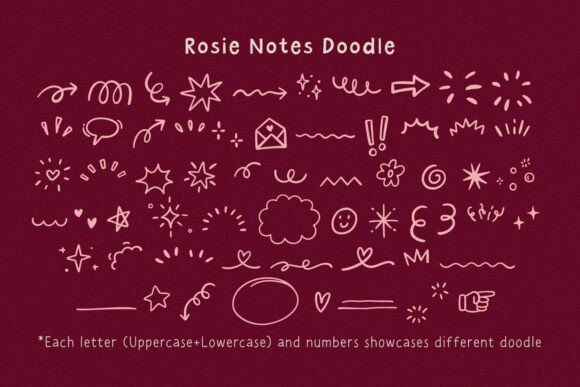Rosie Notes Font preview 4