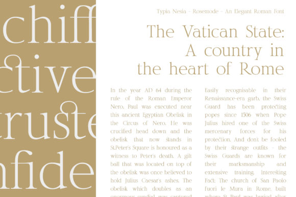 Rosemode Font preview 4
