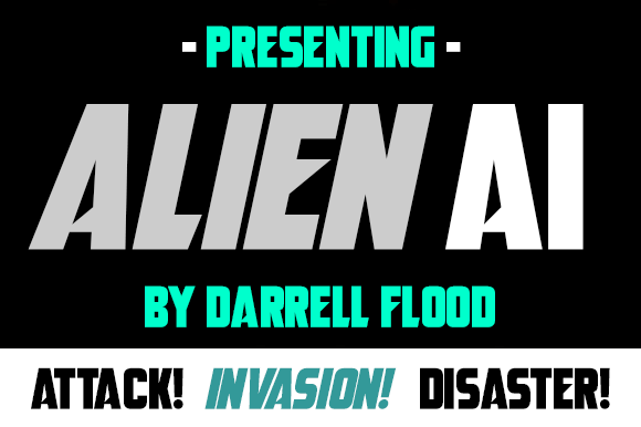 Alien AI Font Font preview 4