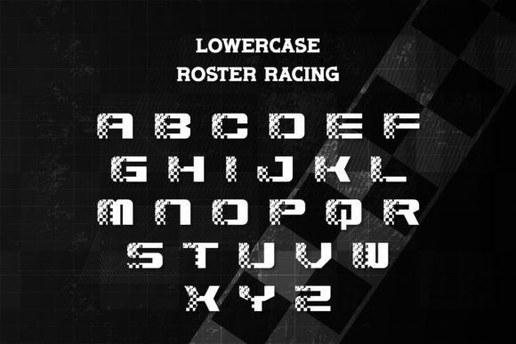 Roster Racing Font preview 3