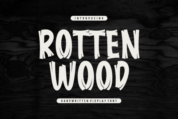 Rotten Wood Font