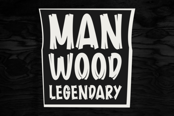 Rotten Wood Font preview 3