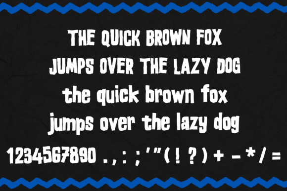 Rough Blocky Font preview 4