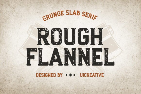 Rough Flannel Font