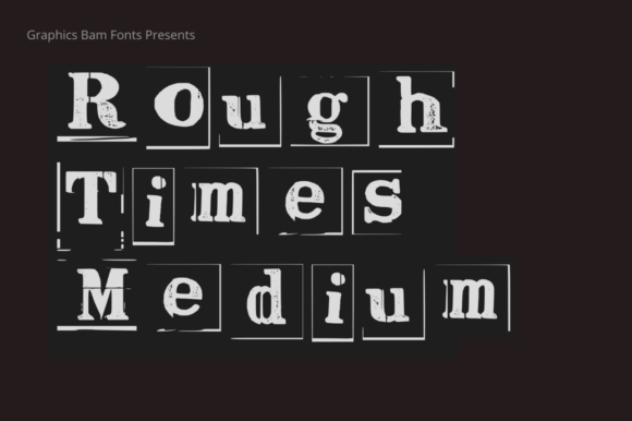 Rough Times Medium Font Font preview 2