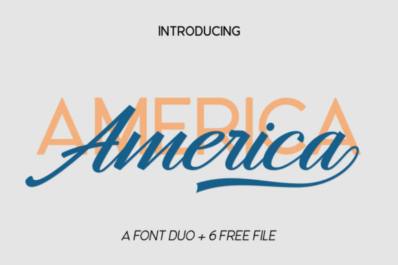 Hangberd America Duo Font preview 2