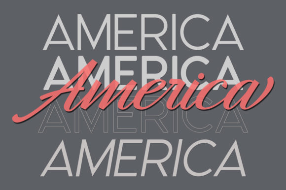 Hangberd America Duo Font preview 4