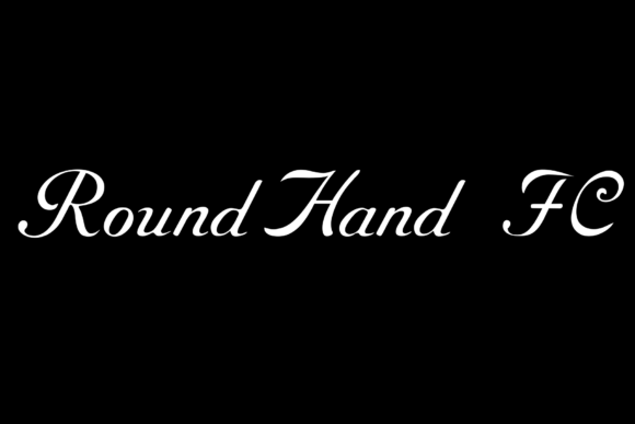 Round Hand Fc Font
