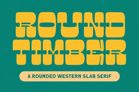 Round Timber Font