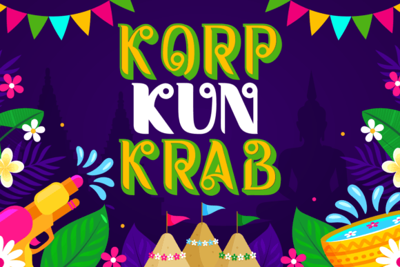 Royal Bangkok Font preview 2