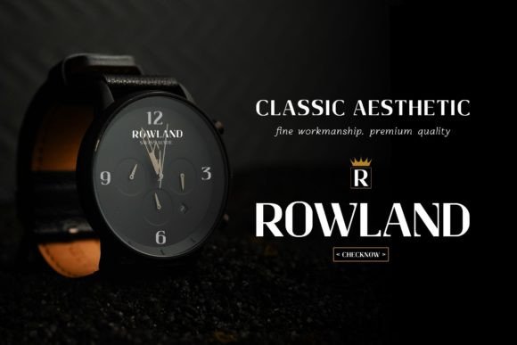Rowland Font preview 4