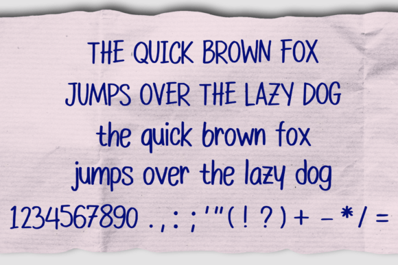 Ballpoint Handwriting Font preview 4