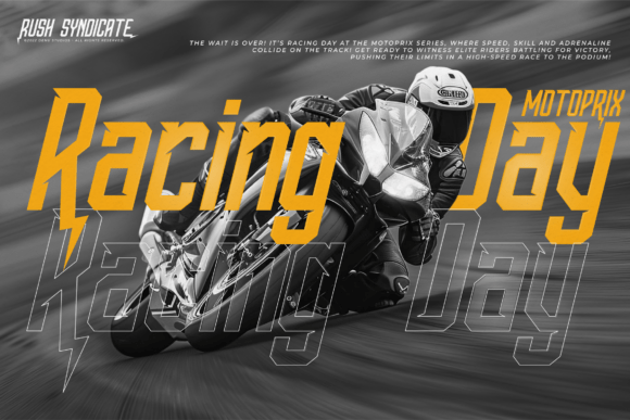 Rush Syndicate Font preview 4