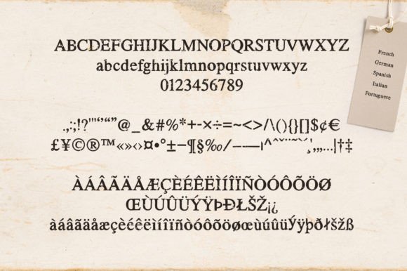 Rusted Typewriter Font preview 2