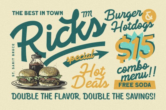 Rustic Caravan Font preview 3