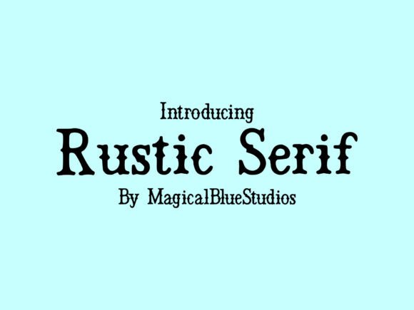 Rustic Serif Font preview 2
