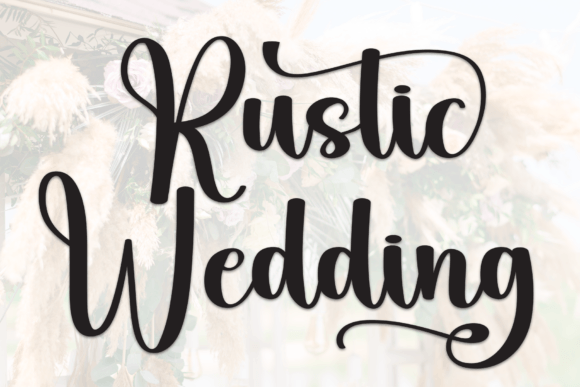 Rustic Wedding Font preview 2